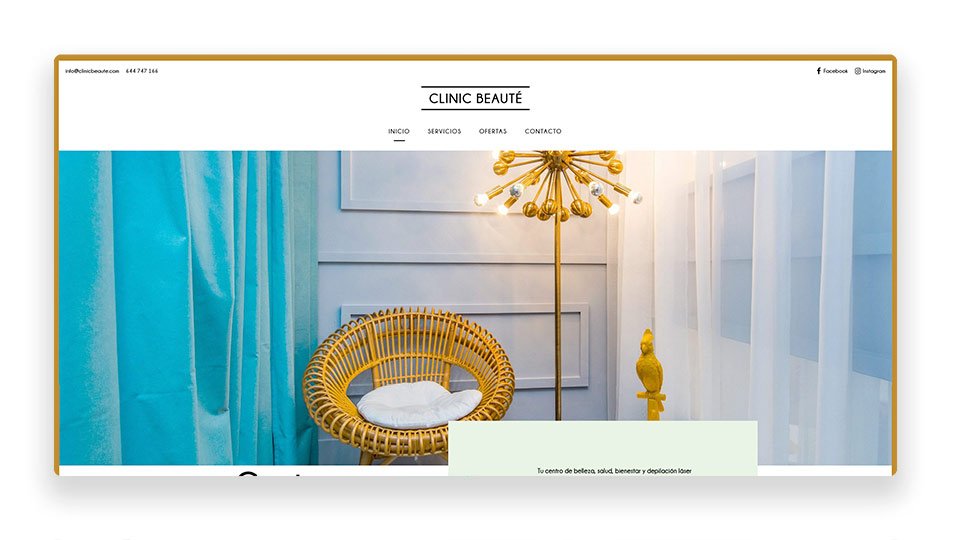 diseño web salud y belleza