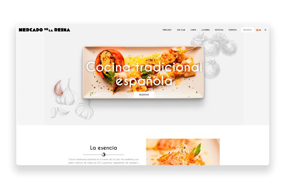 Diseño web para restaurantes