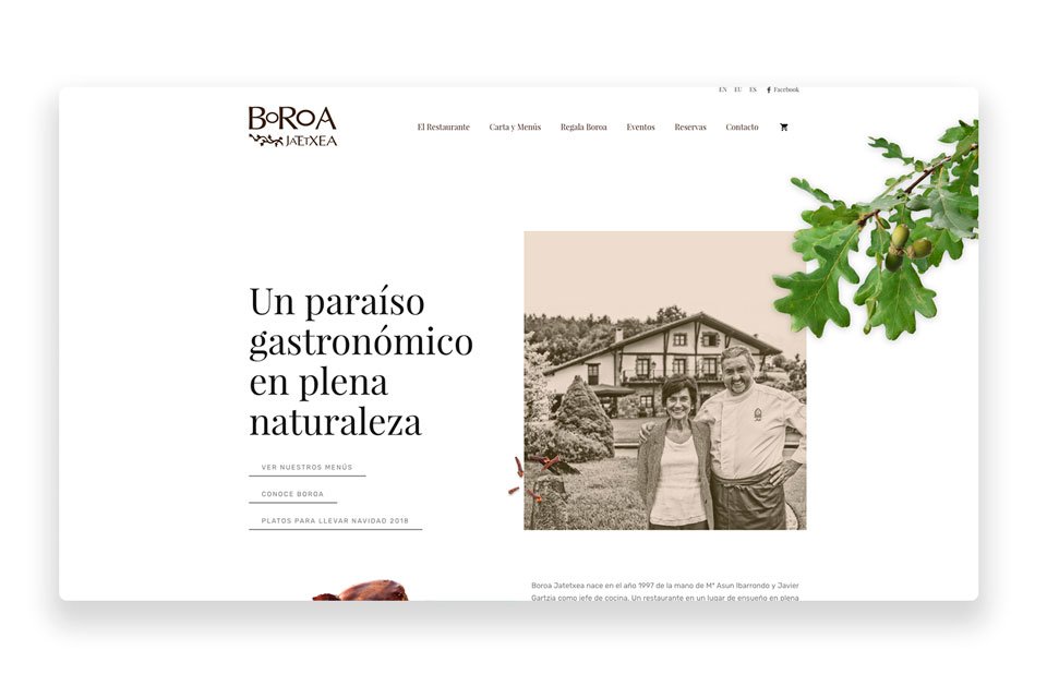 Diseño web para restaurantes