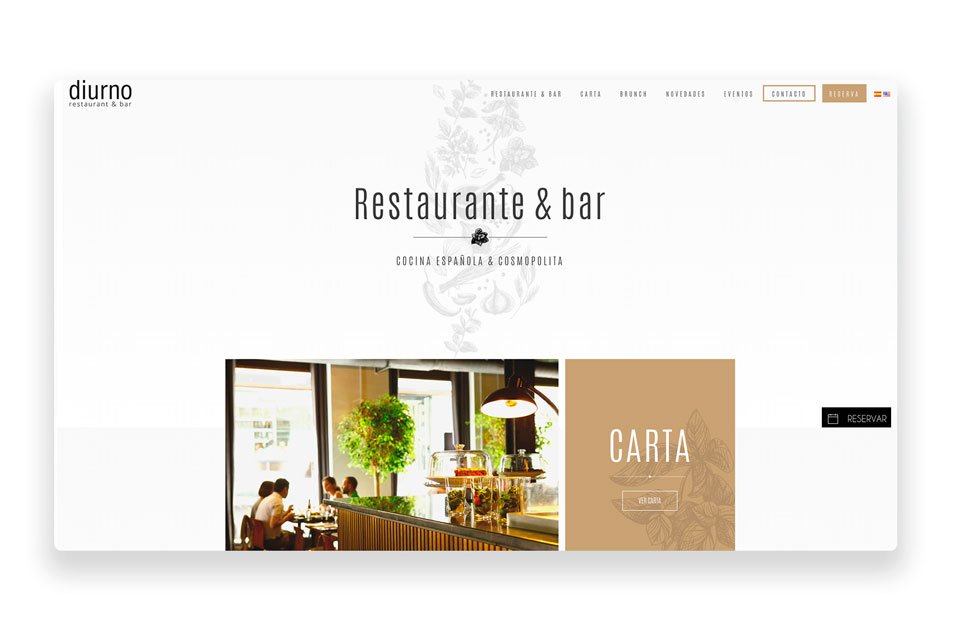 Diseño web para restaurante