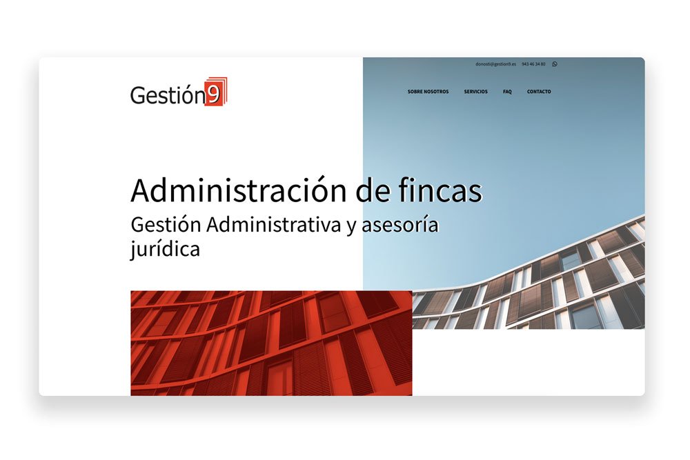 Página web para administración de fincas