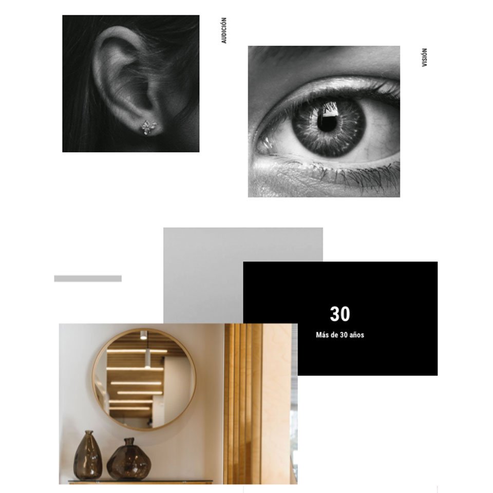 Ideas de diseño para páginas web de ópticas