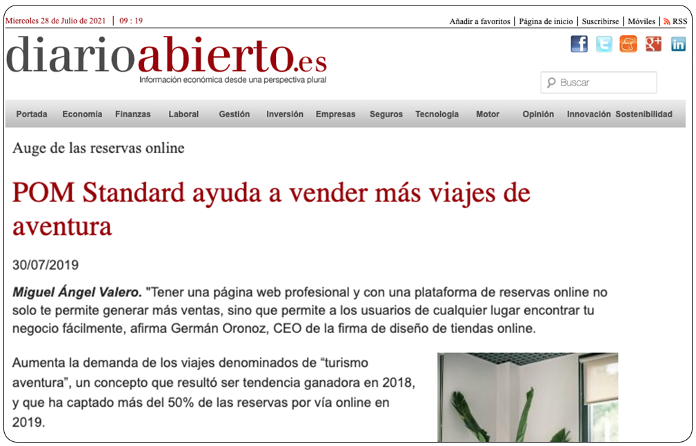 ▷ POM Standard en Diario Abierto [Prensa]
