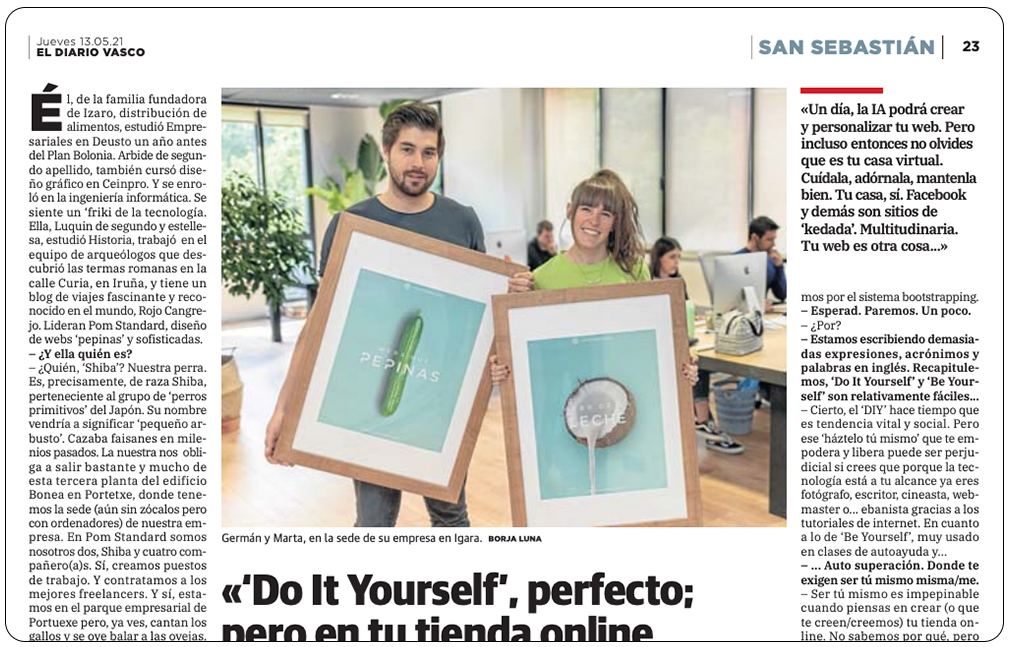 ▷ POM Standard en El Diario Vasco [Prensa]