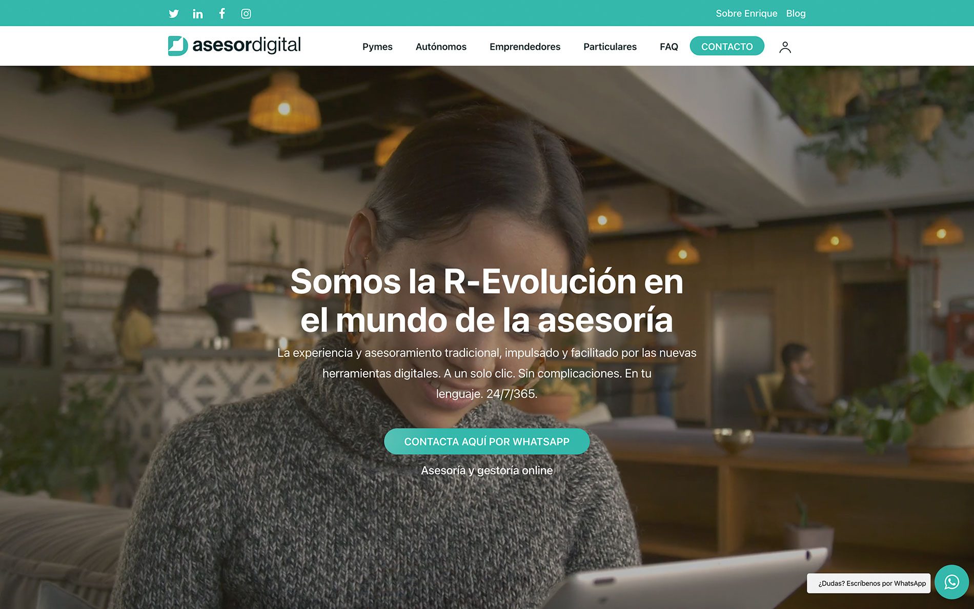 ▷ Ejemplo de página web para asesorías [A medida]