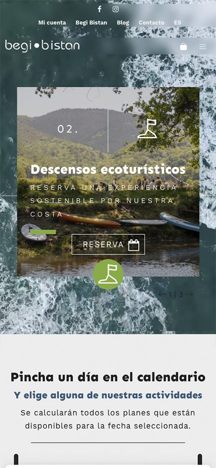 ▷ Ejemplo de página web para turismo [A medida]