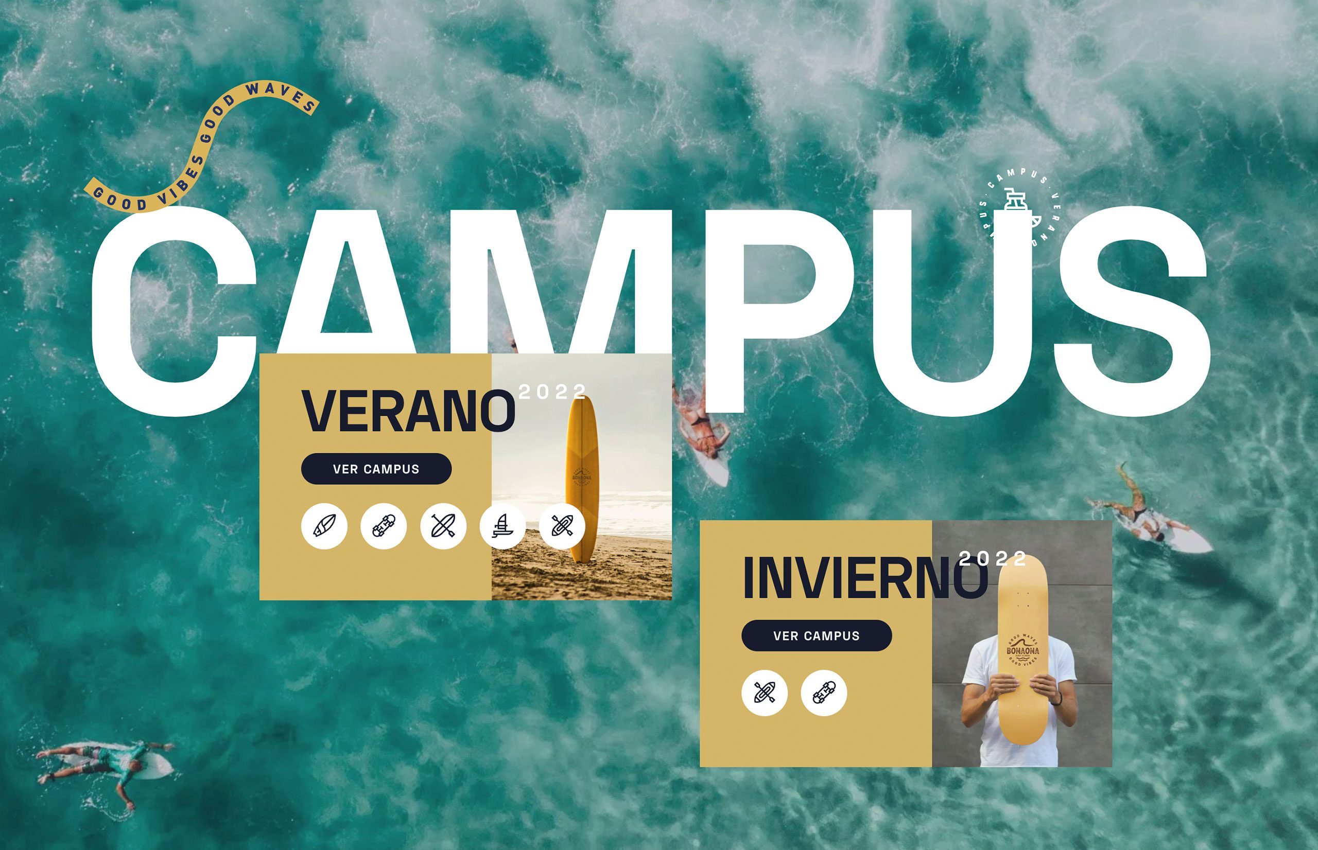 ▷ Ejemplo de página web para escuelas de surf [A medida]