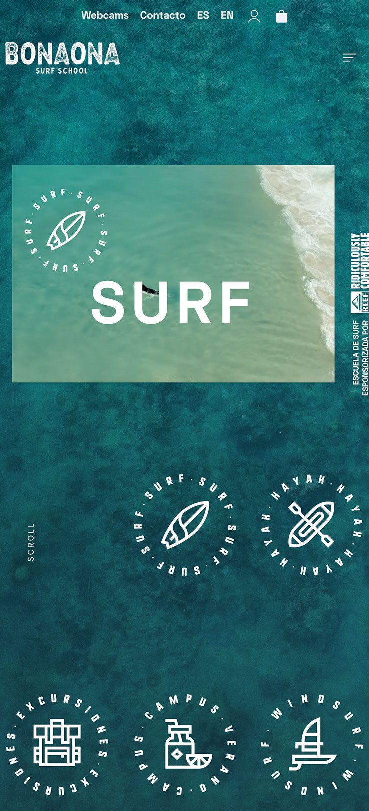 ▷ Ejemplo de página web para escuelas de surf [A medida]