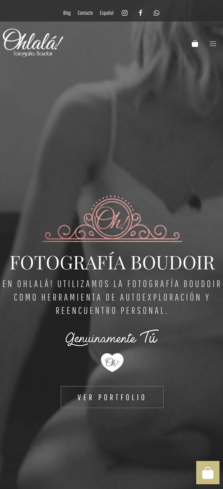 ▷ Ejemplo de página web para fotografía [A medida]