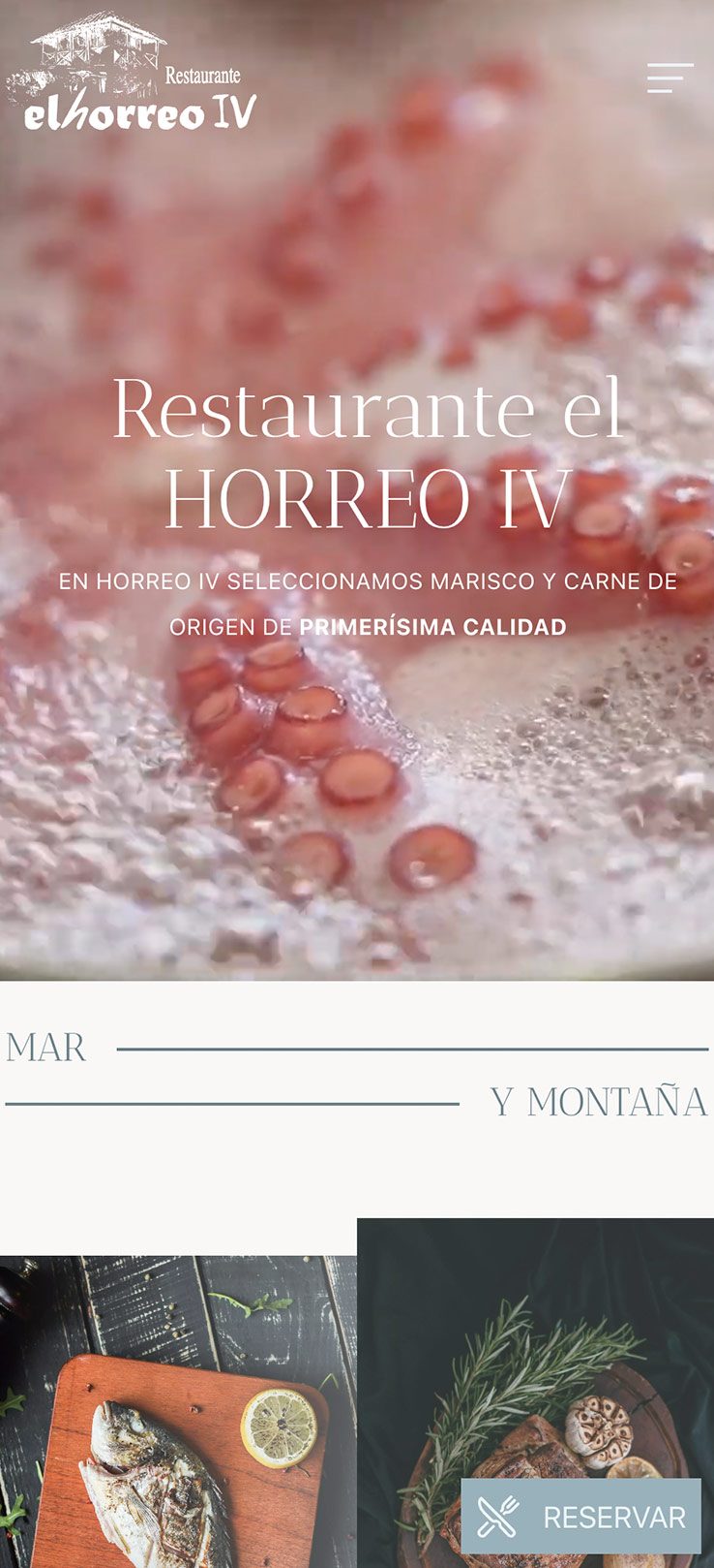 ▷ Ejemplo de página web para gastronomía gallega [A medida]