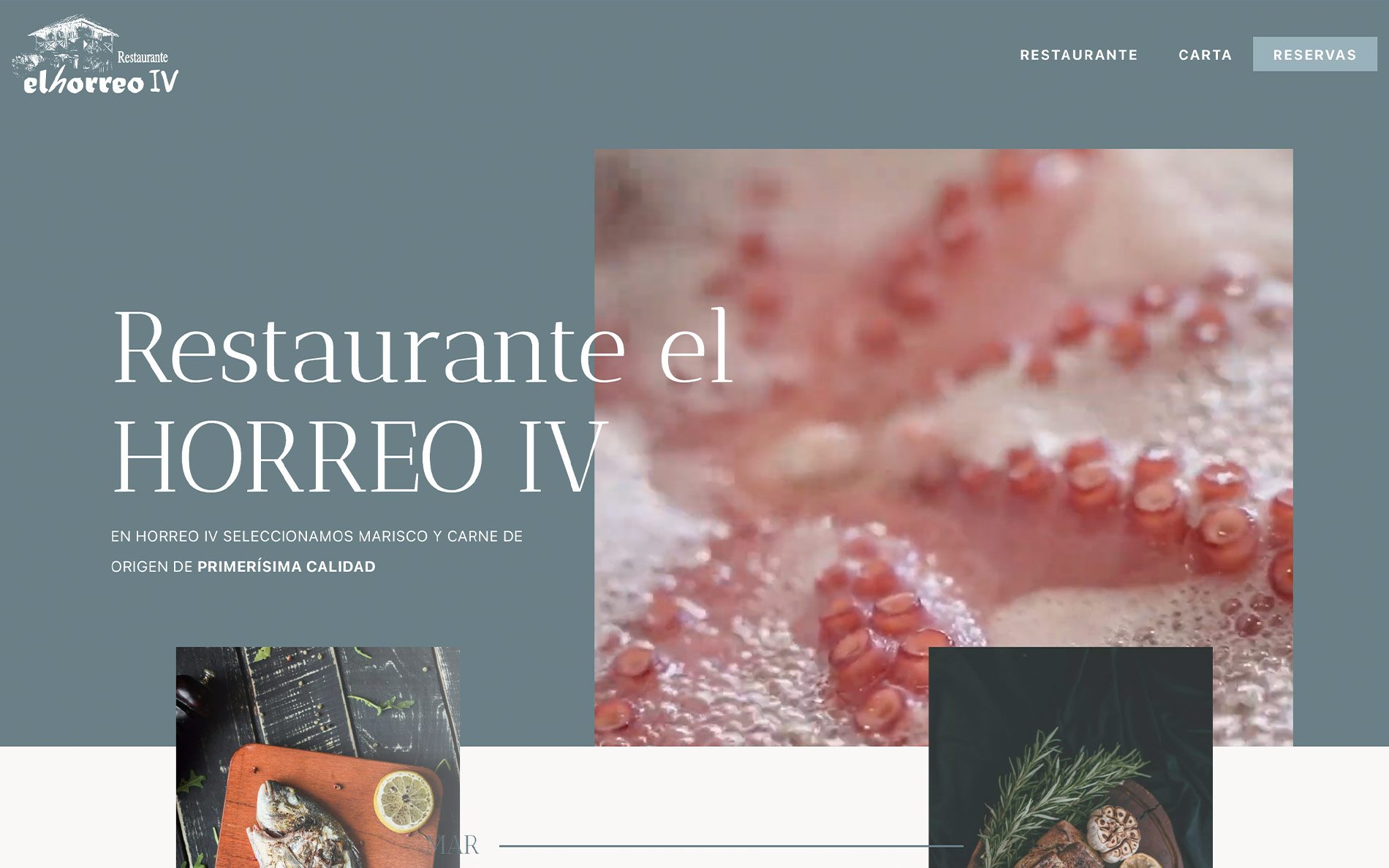 ▷ Ejemplo de página web para gastronomía gallega [A medida]