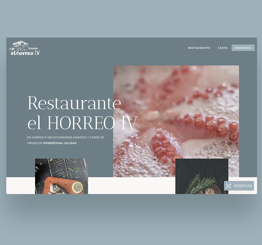 ▷ Ejemplo de página web para gastronomía gallega [A medida]