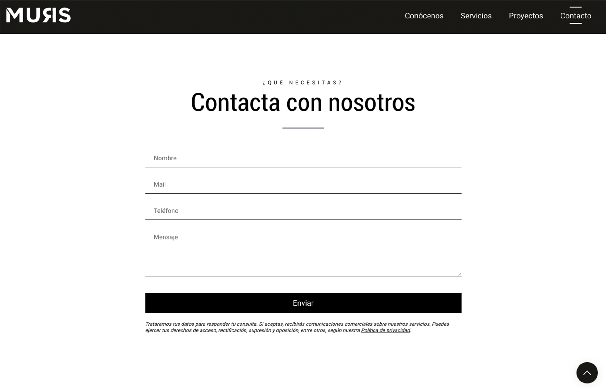 ▷ Ejemplo de página web para arquitectos [A medida]