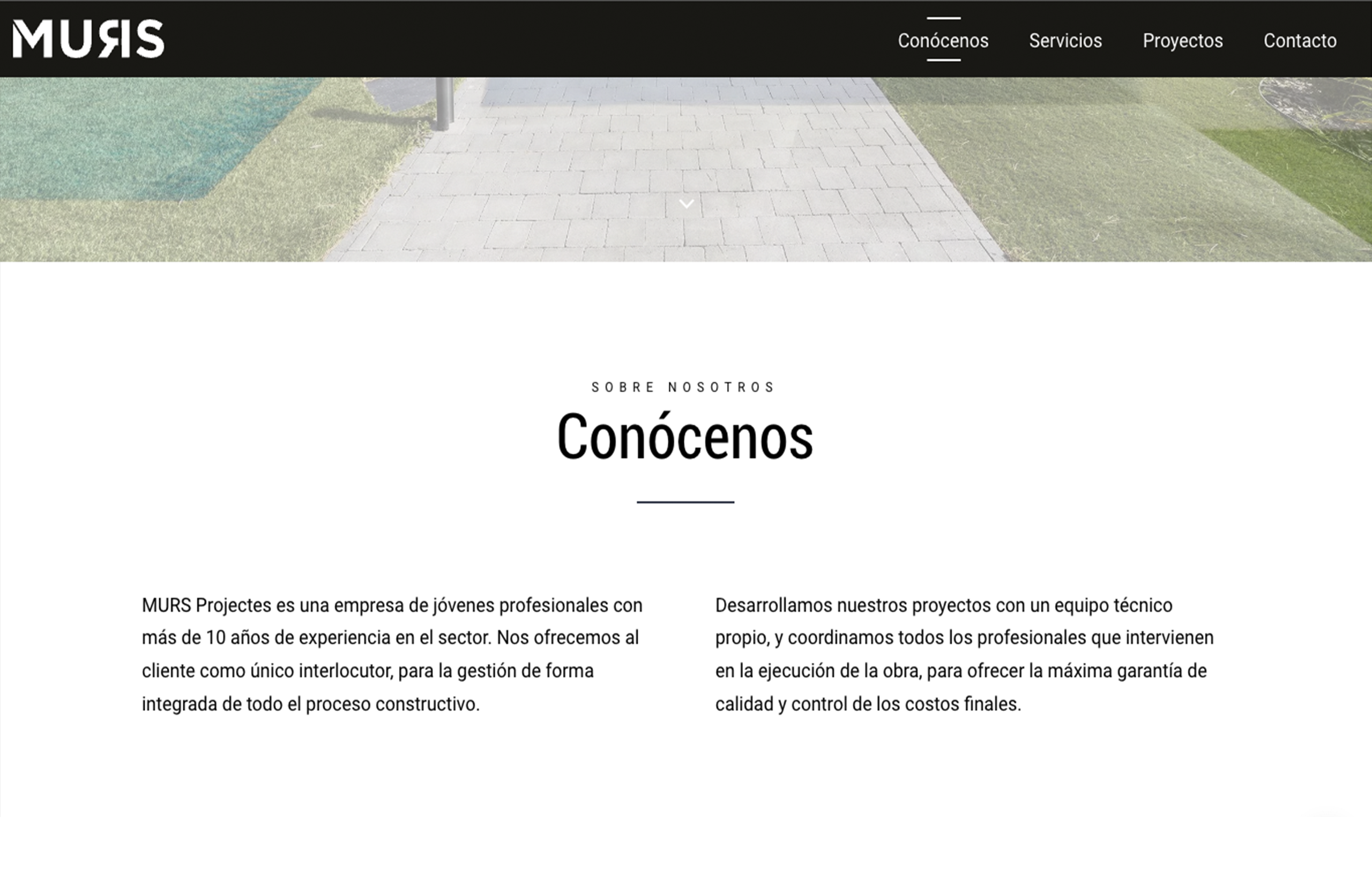 ▷ Ejemplo de página web para arquitectos [A medida]