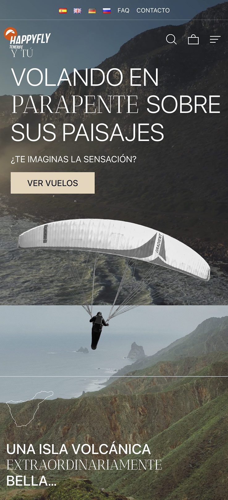 ▷ Ejemplo de página web para parapente [A medida]