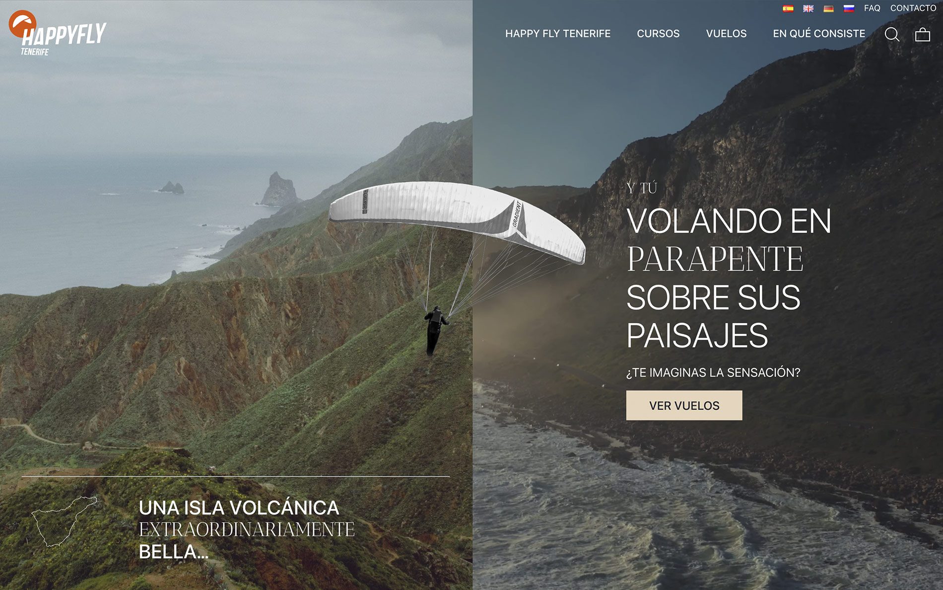 ▷ Ejemplo de página web para parapente [A medida]