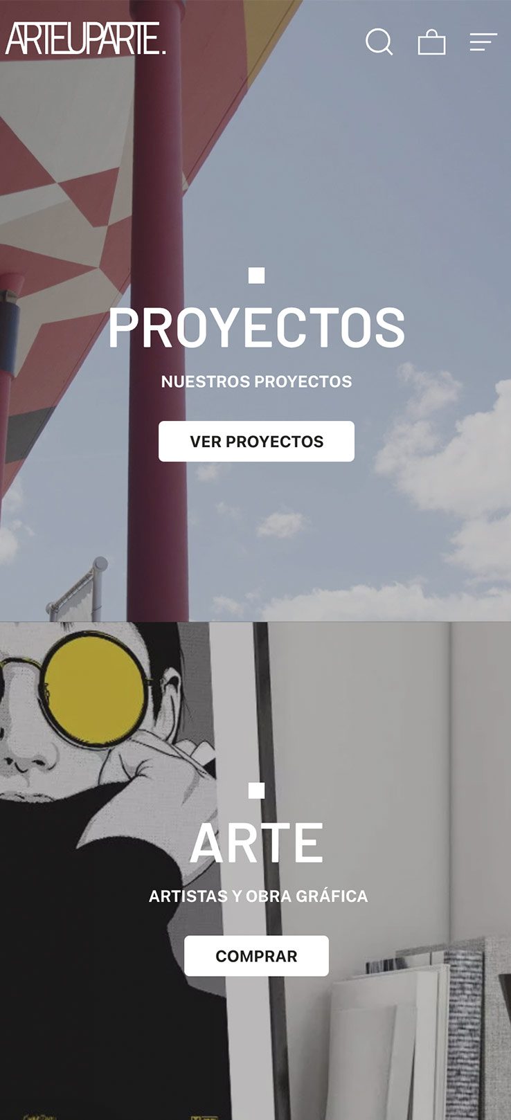 ▷ Ejemplo de página web para galerías de arte [A medida]