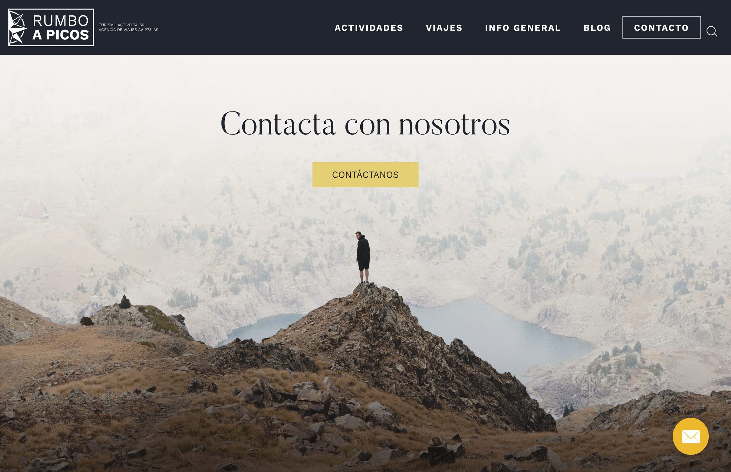 ▷ Ejemplo de página web para viajes de senderismo y aventura [A medida]