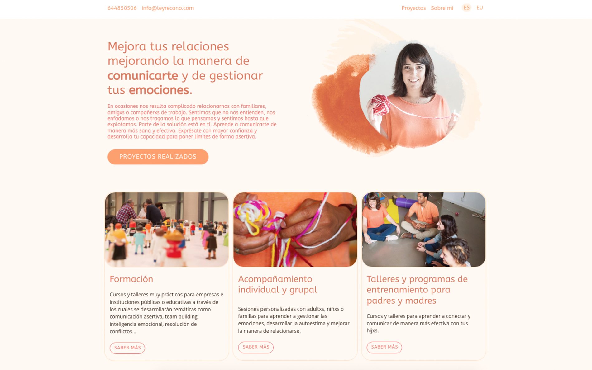 ▷ Ejemplo de página web para formación [A medida]