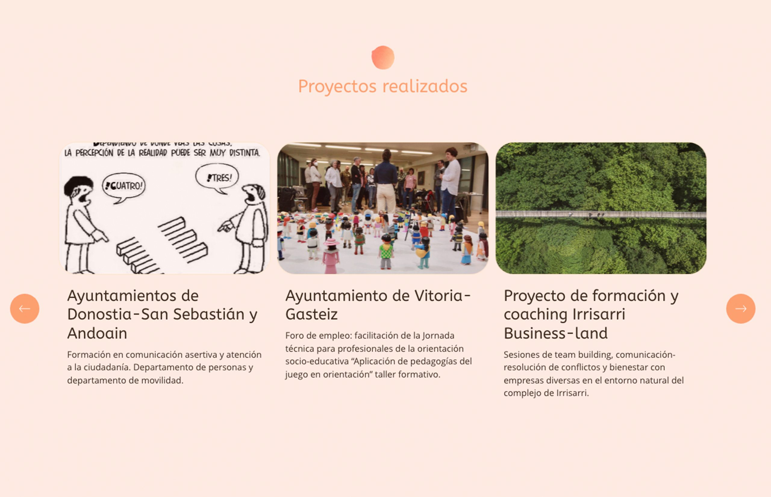 ▷ Ejemplo de página web para formación [A medida]