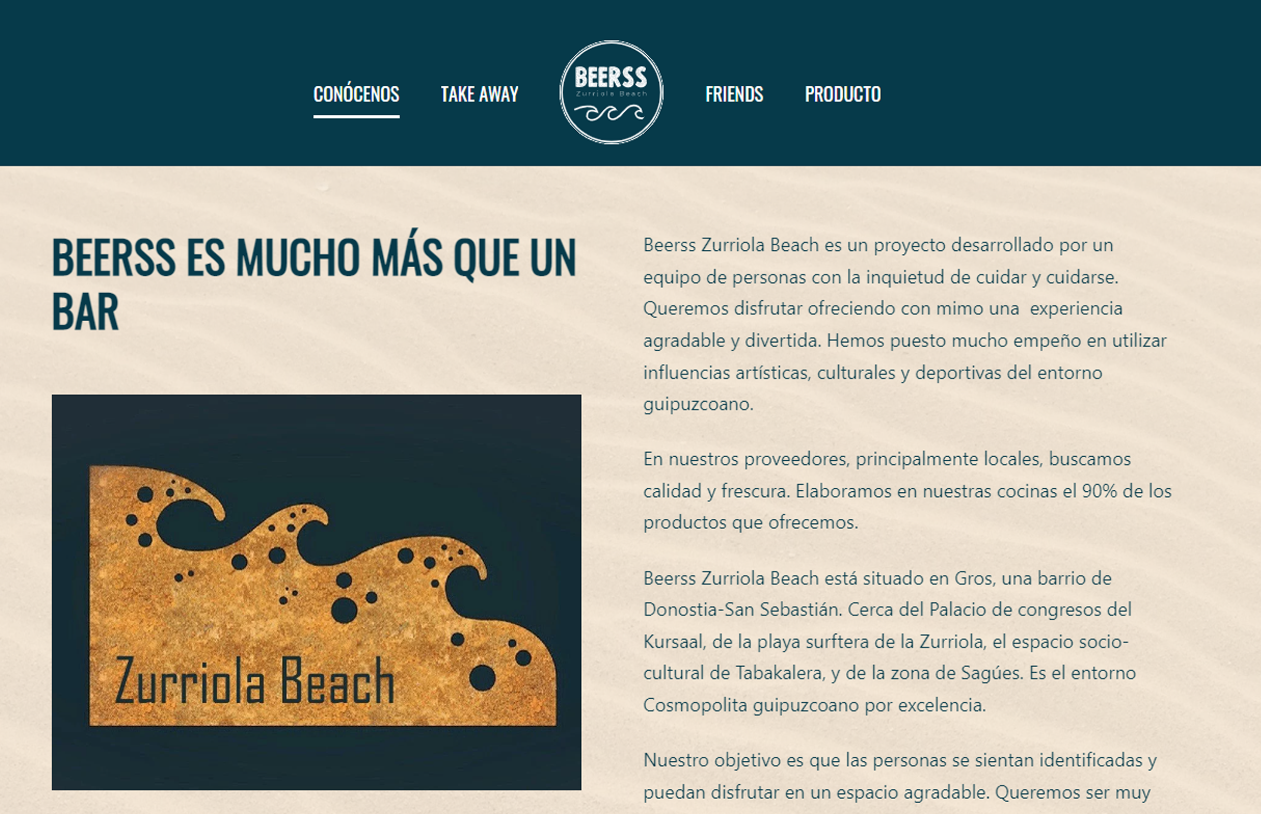 ▷ Ejemplo de página web para restaurantes [A medida]