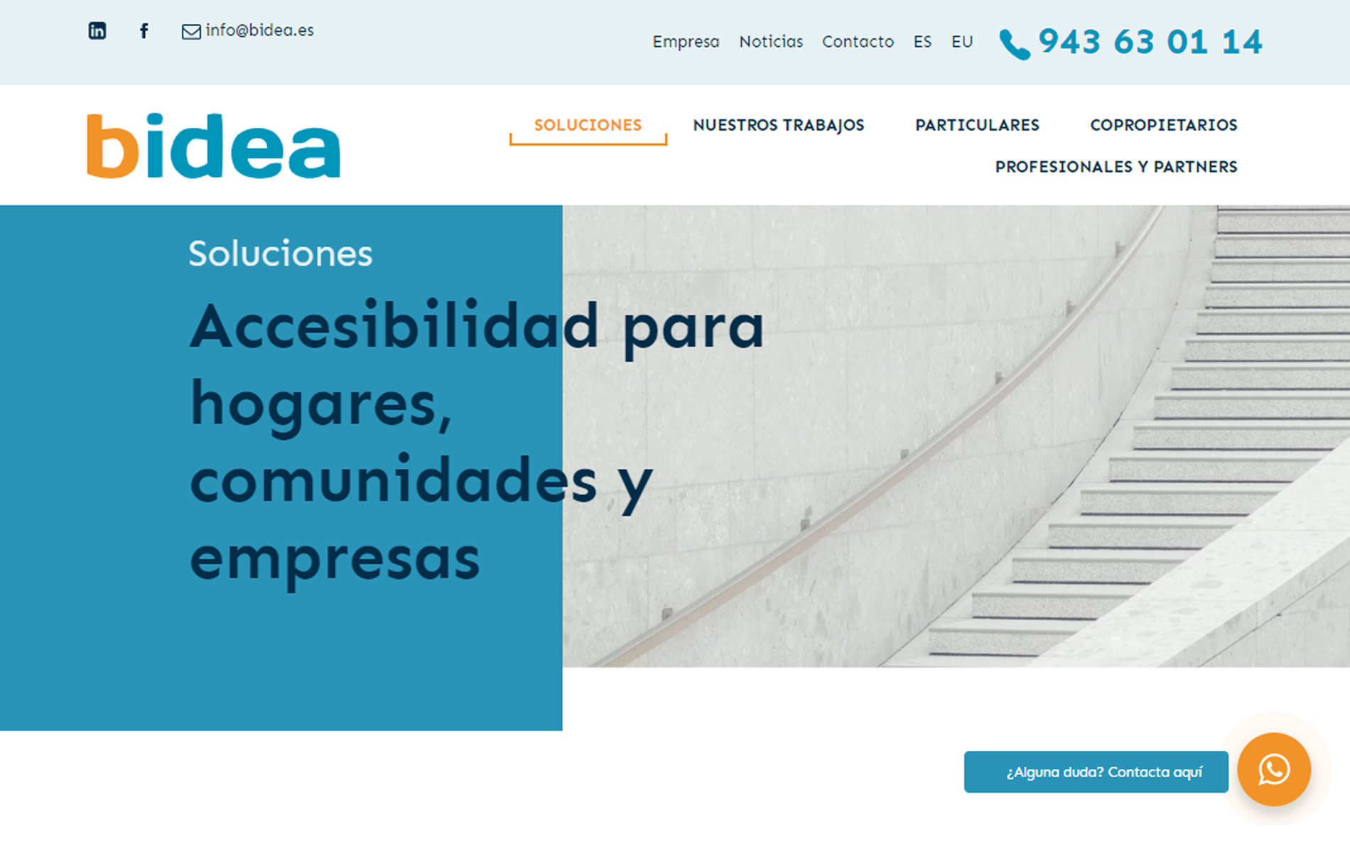 ▷ Página web para Soluciones de accesibilidad [A medida]