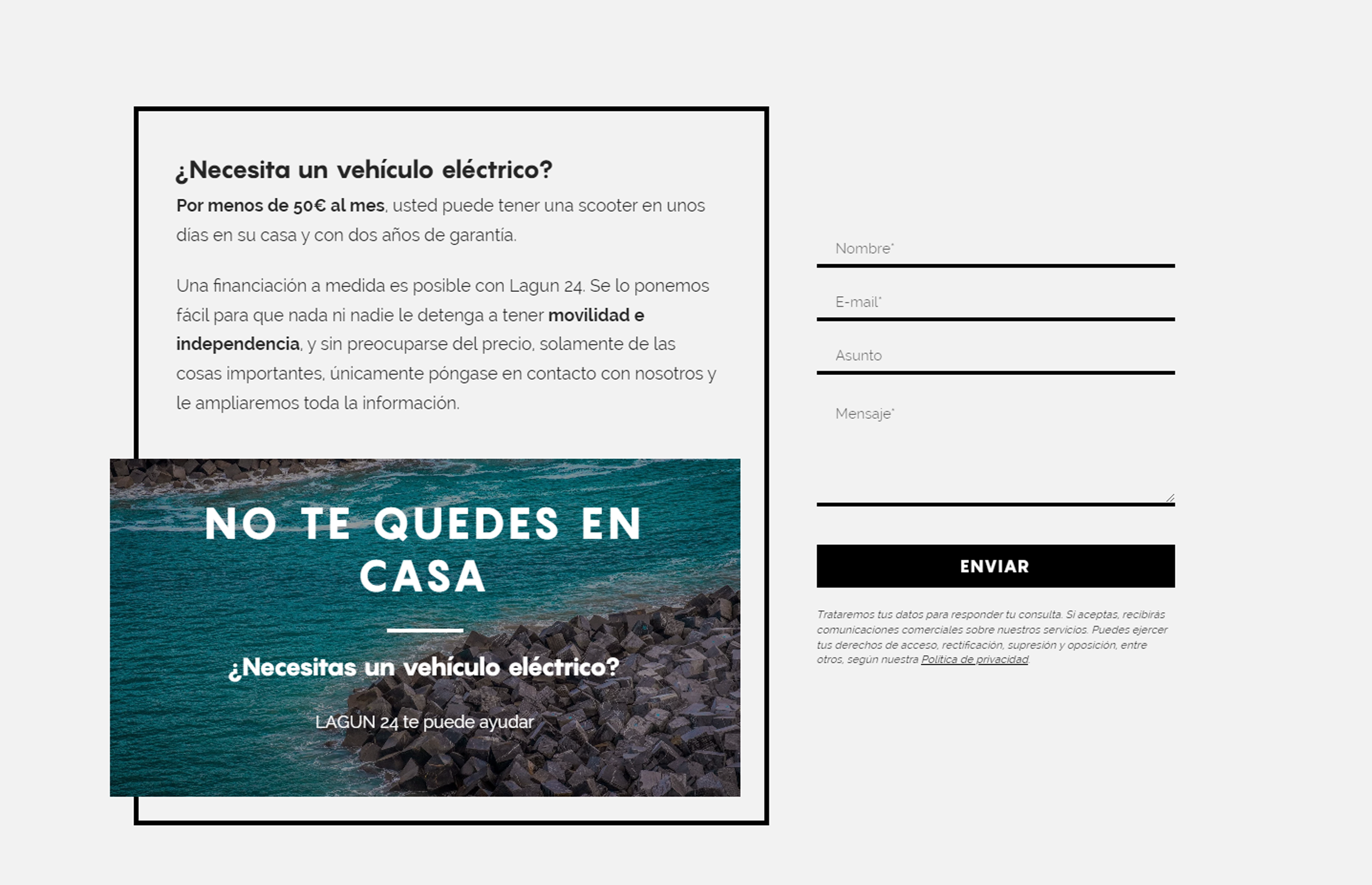 ▷ Ejemplo de página web de movilidad personal [A medida]