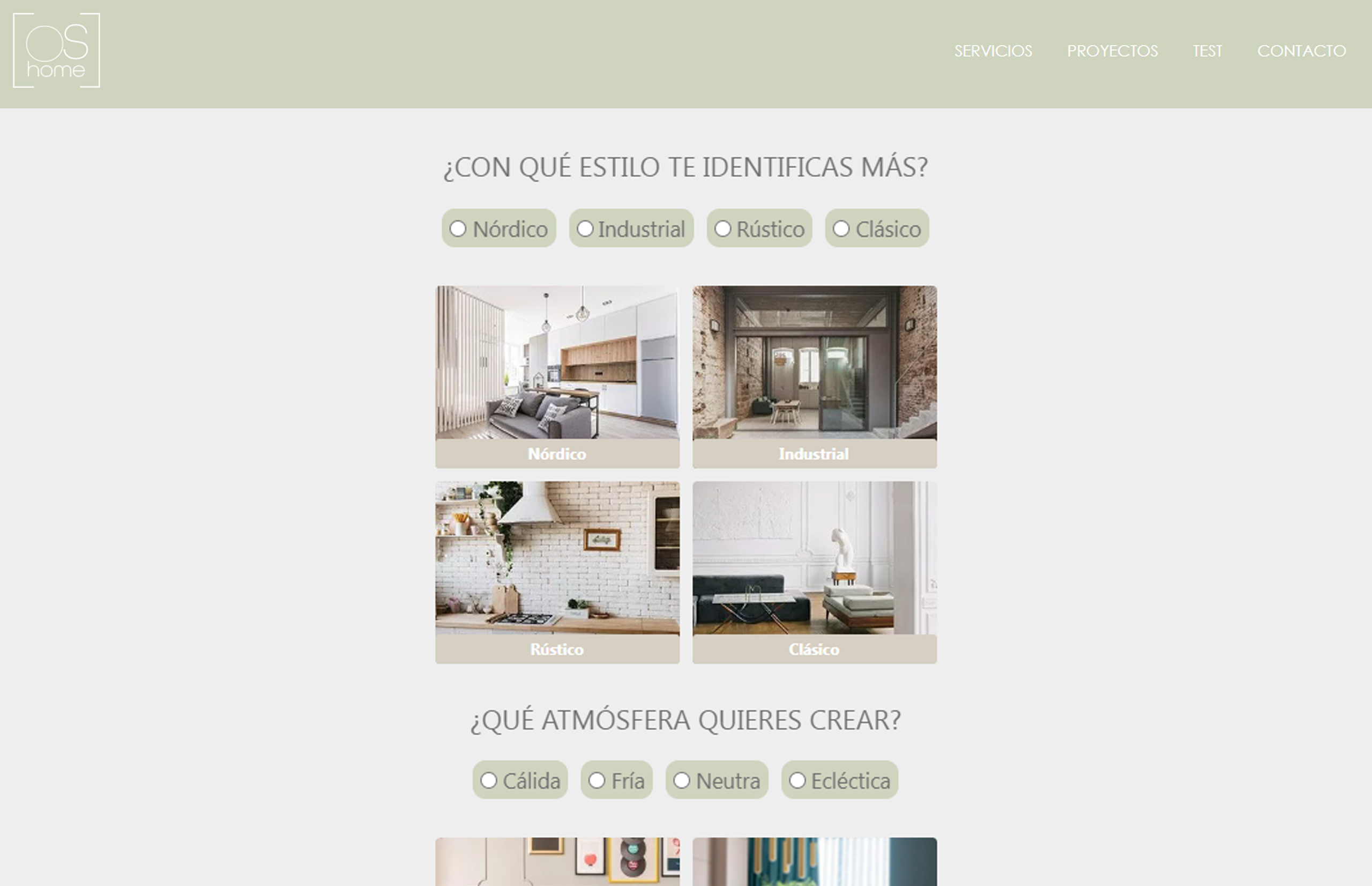 ▷ Ejemplo de página web para interiorismo [A medida]