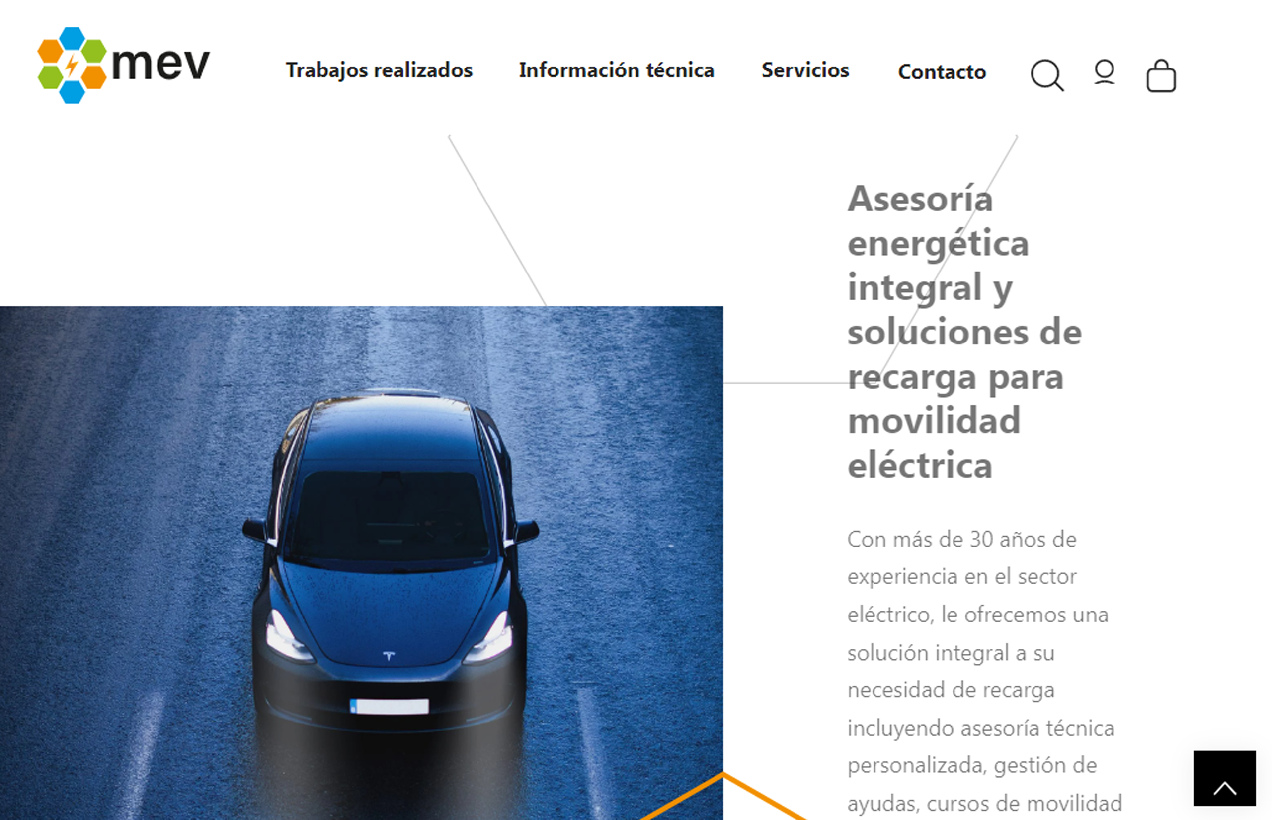 ▷ Ejemplo de página web de movilidad eléctrica [A medida]