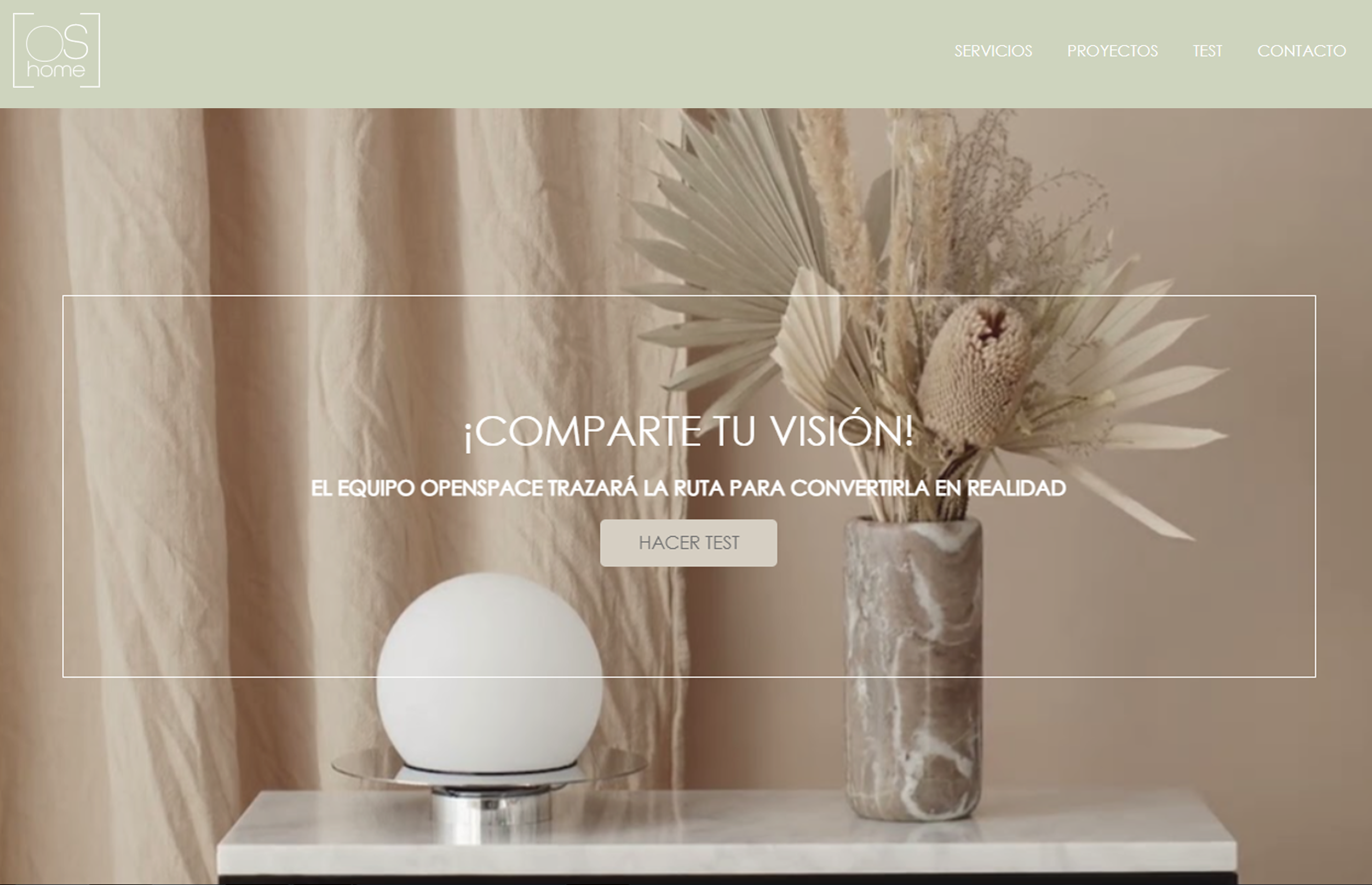 ▷ Ejemplo de página web para interiorismo [A medida]