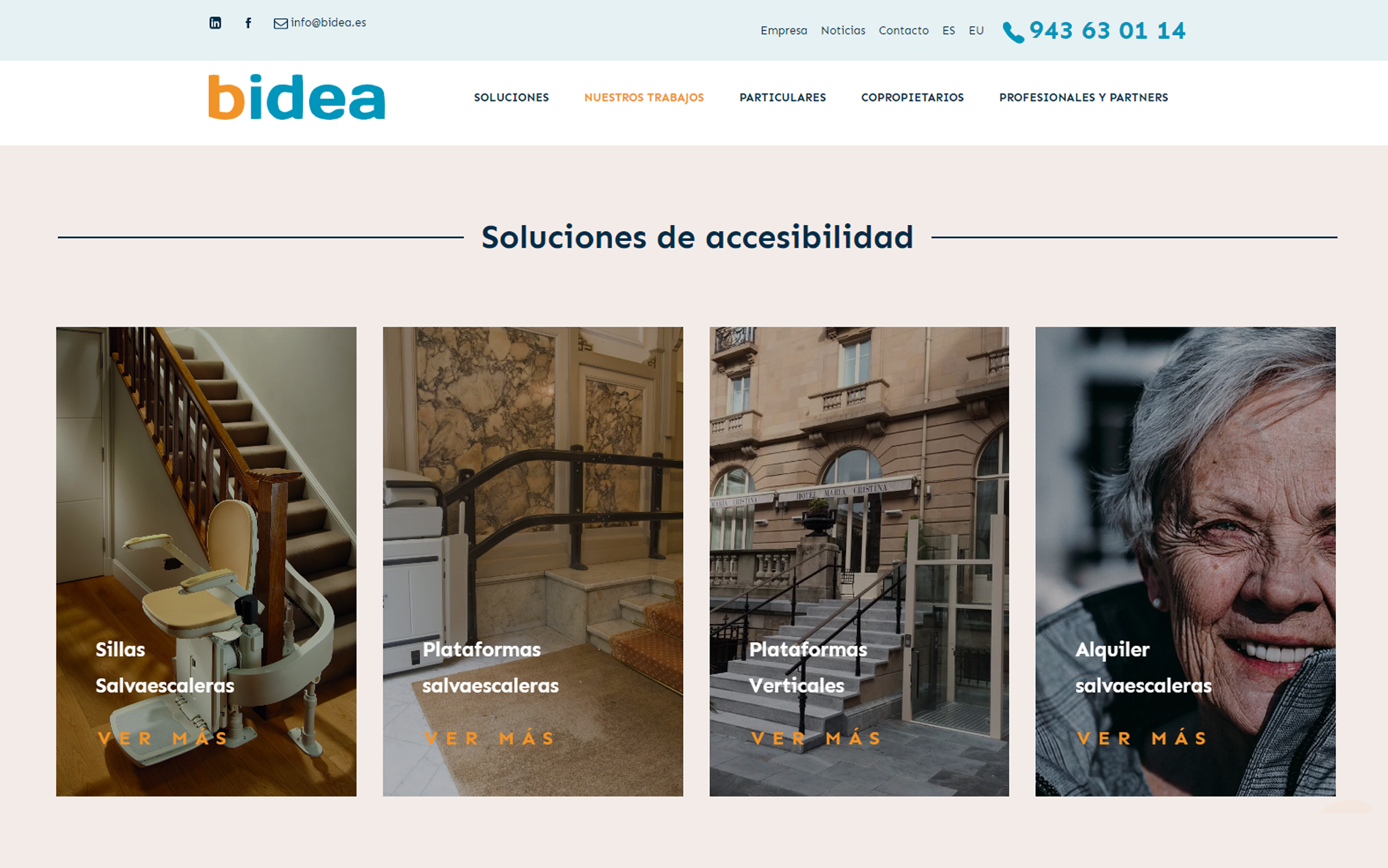 ▷ Página web para Soluciones de accesibilidad [A medida]