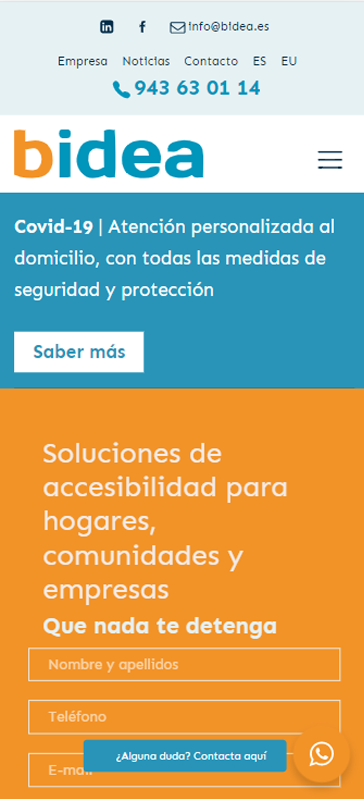 ▷ Página web para Soluciones de accesibilidad [A medida]