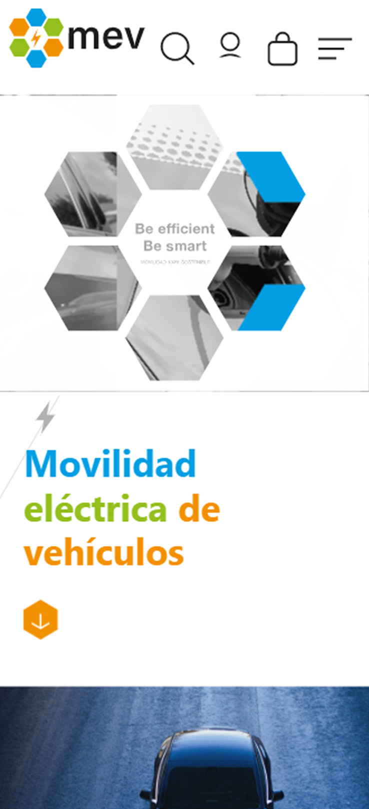 ▷ Ejemplo de página web de movilidad eléctrica [A medida]