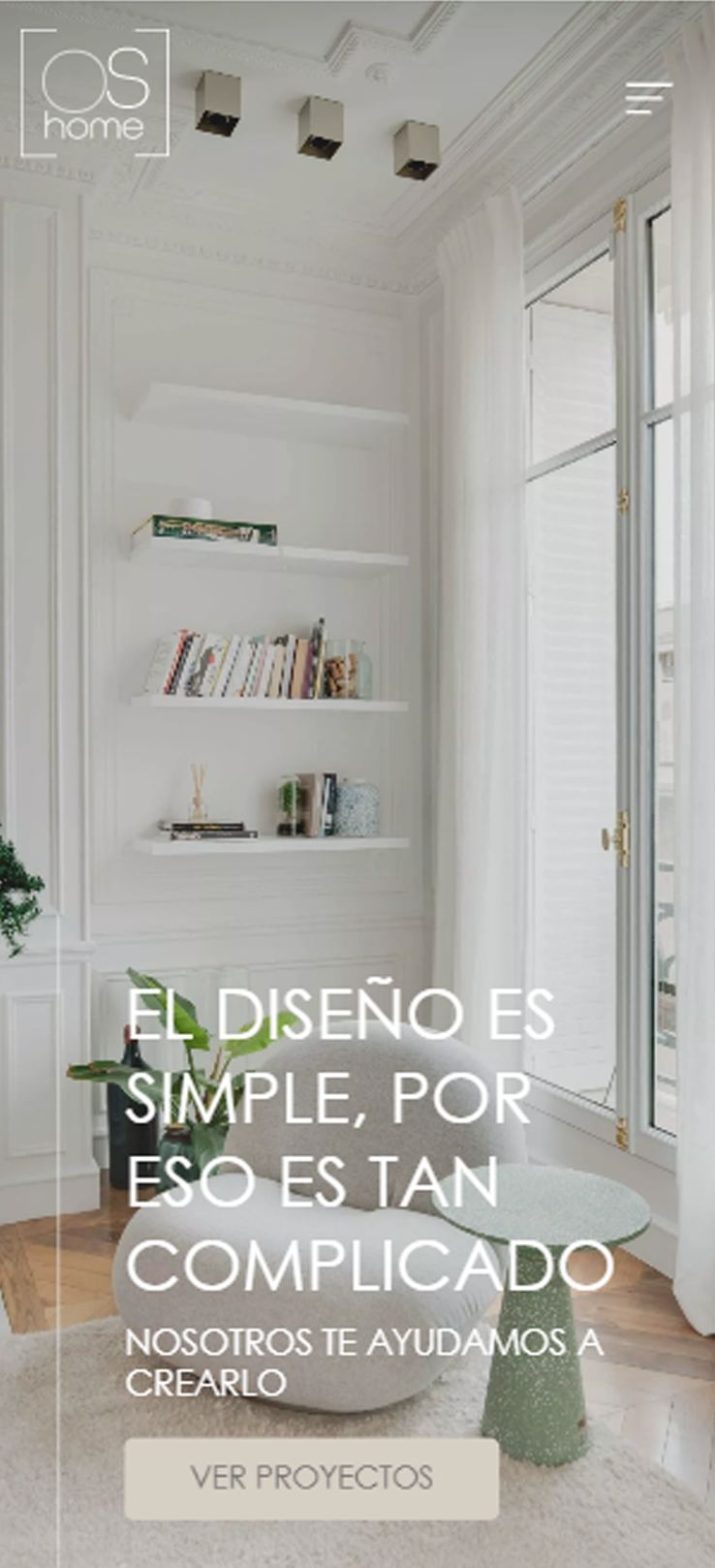 ▷ Ejemplo de página web para interiorismo [A medida]