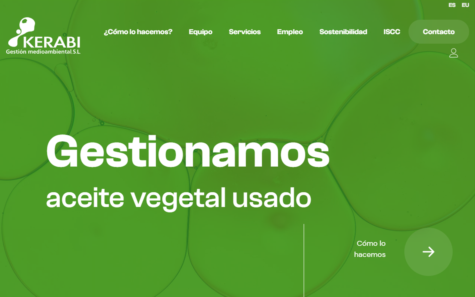 ▷ Ejemplo de página web de gestión medioambiental [A medida]