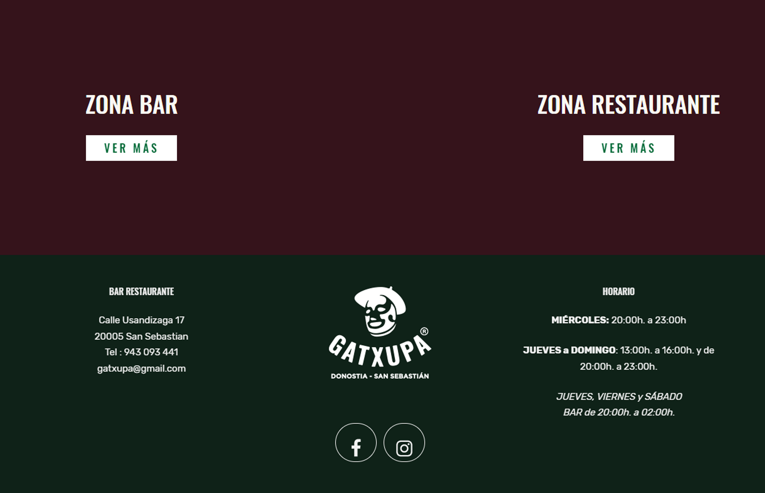 ▷ Ejemplo de página web para Restaurantes [A medida]