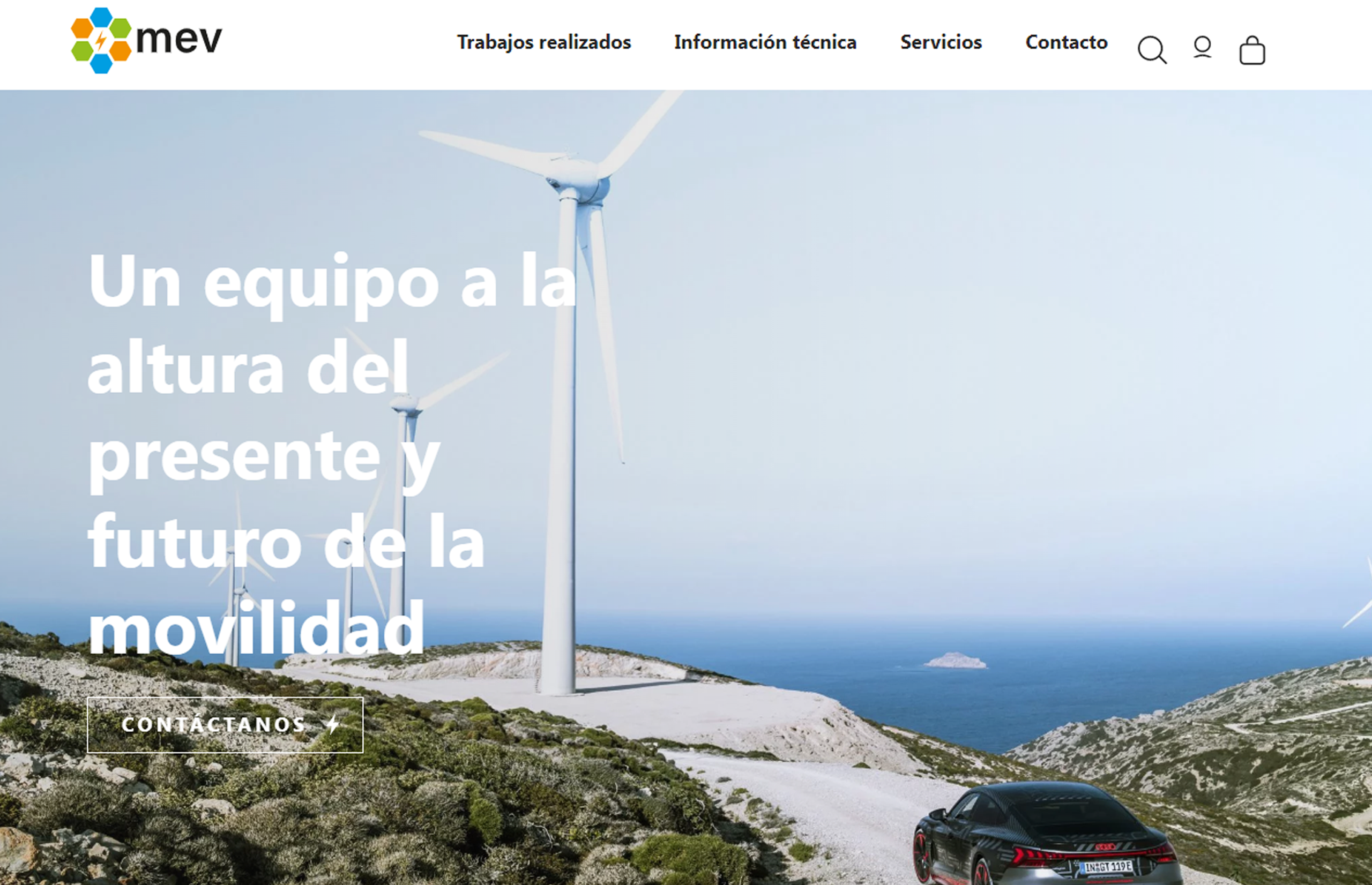 ▷ Ejemplo de página web de movilidad eléctrica [A medida]