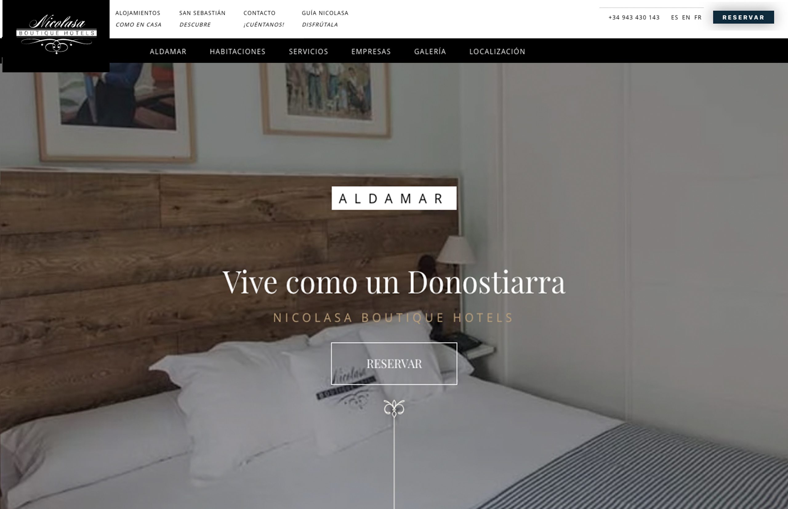 ▷ Ejemplo de página web para hoteles [A medida]