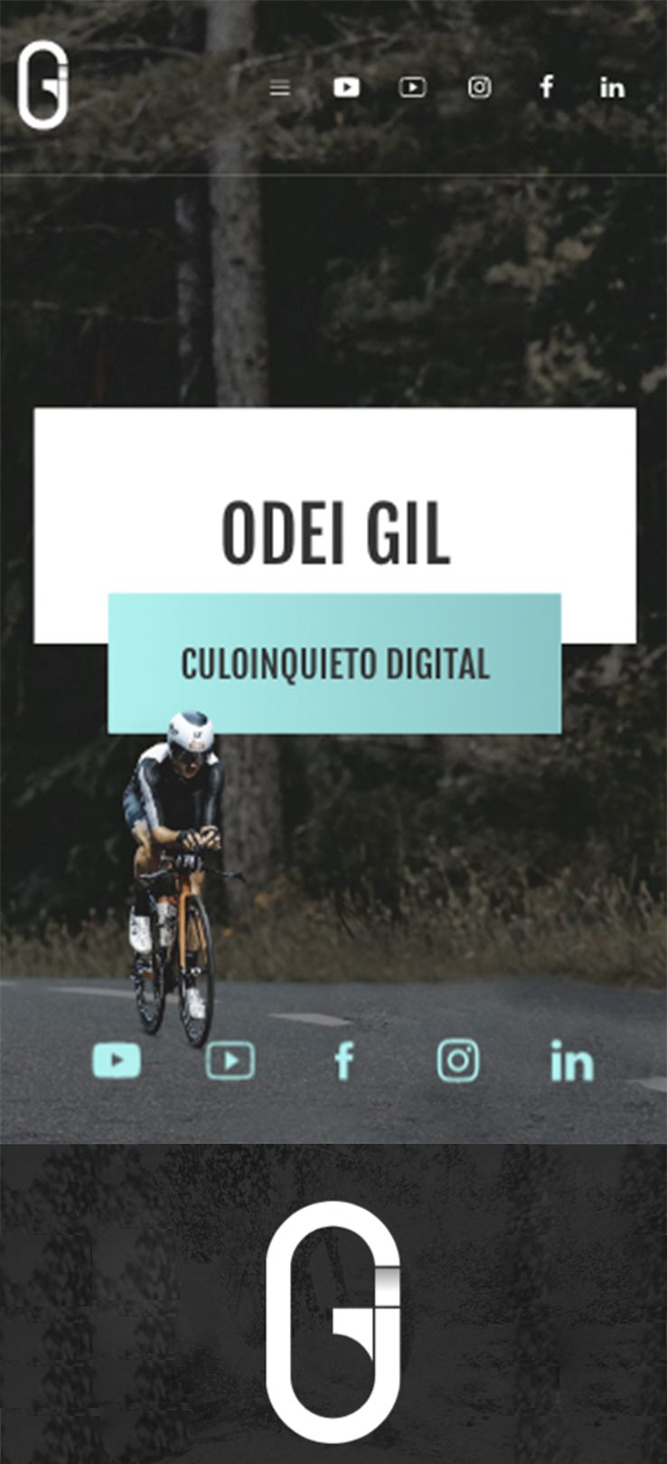 ▷ Ejemplo de página web para deportistas e influencers [A medida]