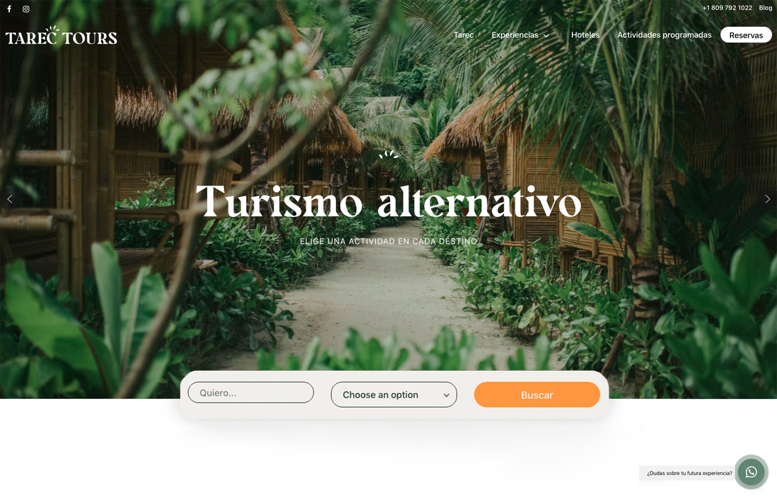 ▷ Ejemplo de página web para agencia de viaje [A medida]