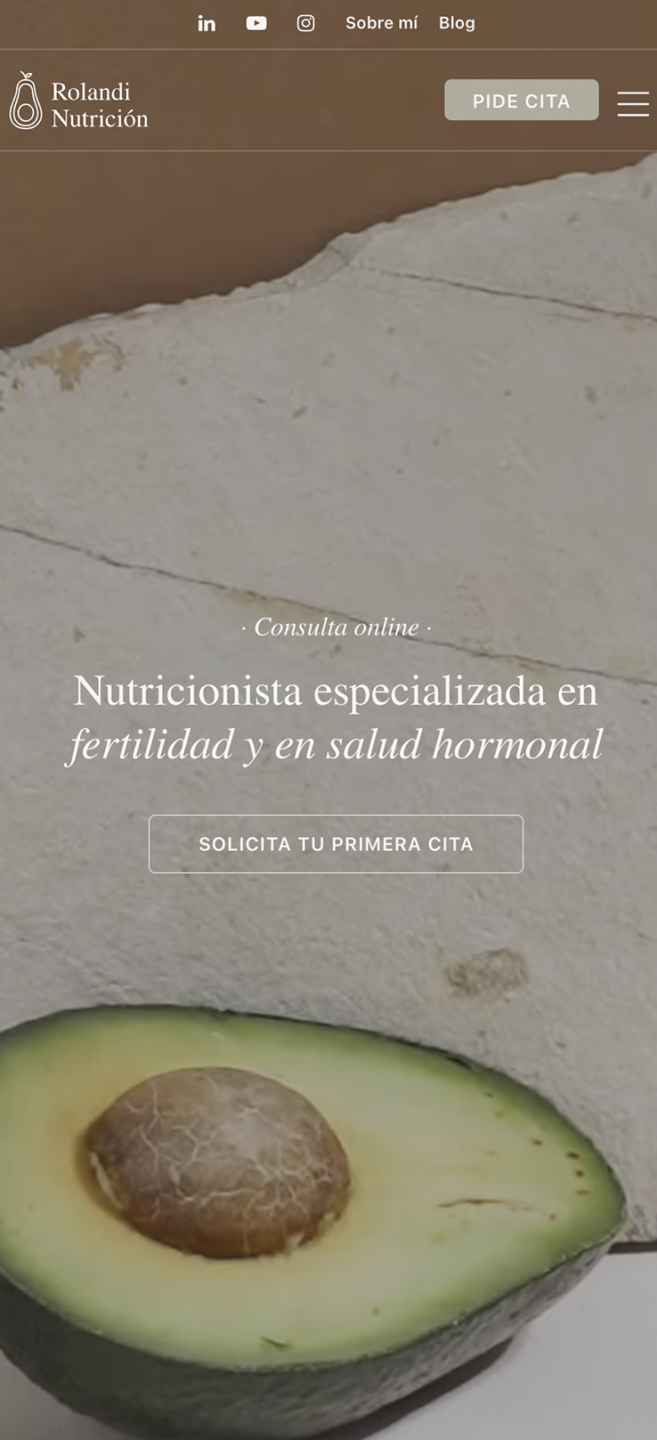 ▷ Ejemplo de página web para nutrición [A medida]