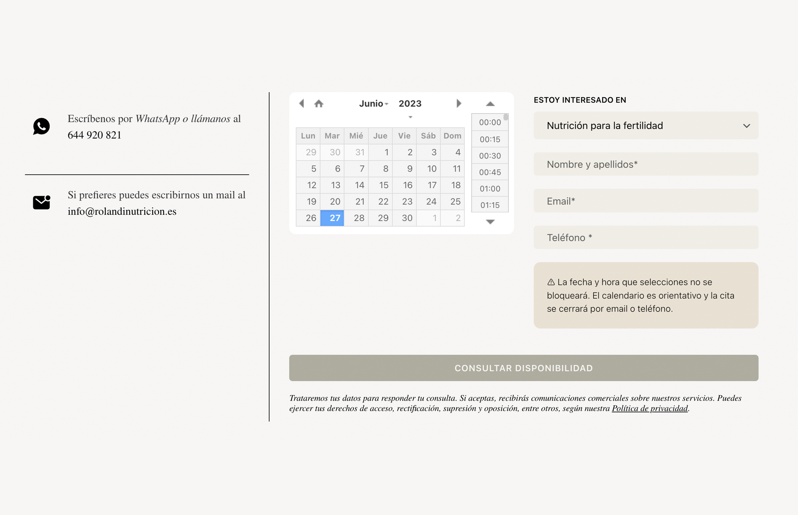 ▷ Ejemplo de página web para nutrición [A medida]