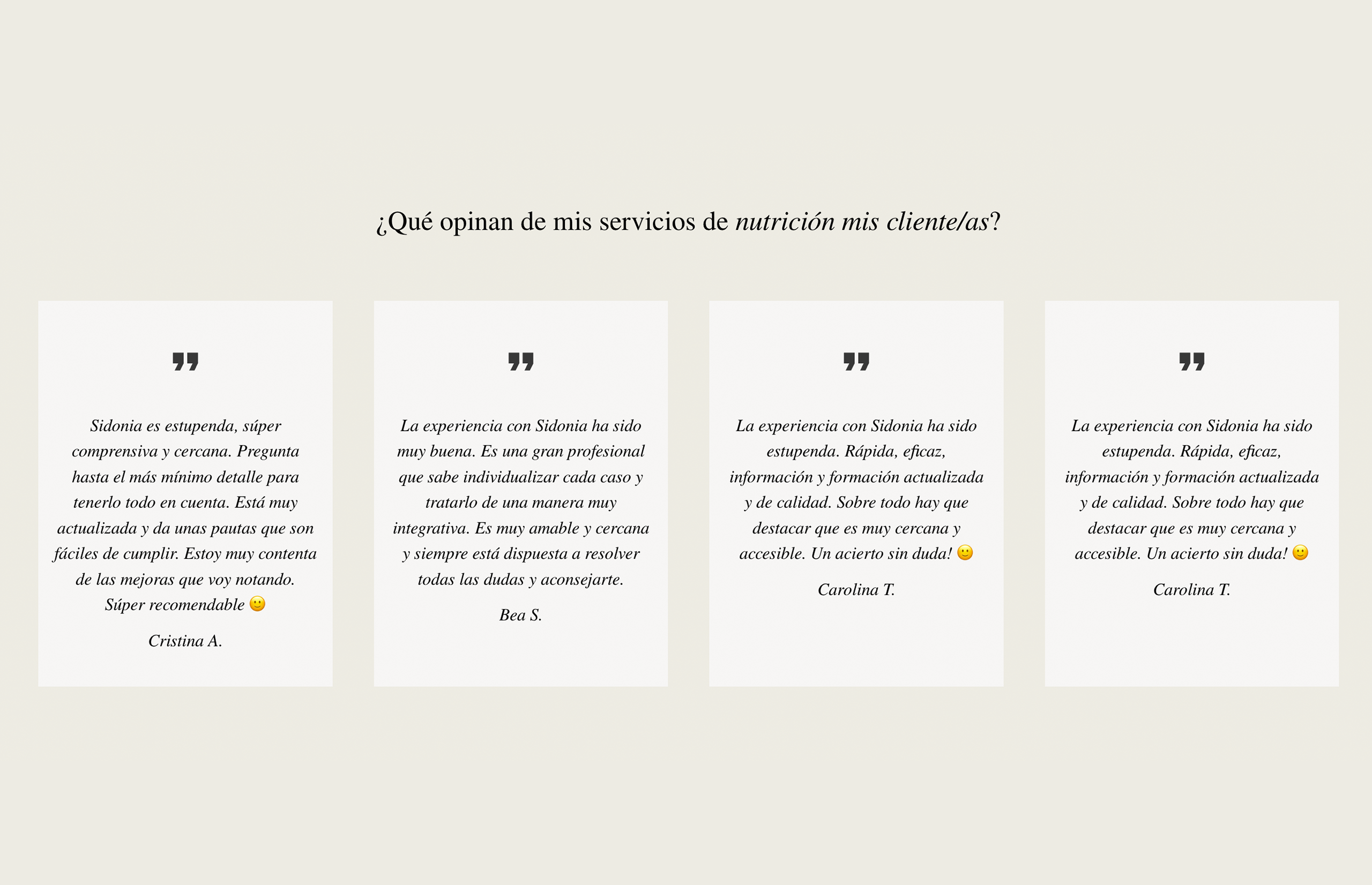 ▷ Ejemplo de página web para nutrición [A medida]
