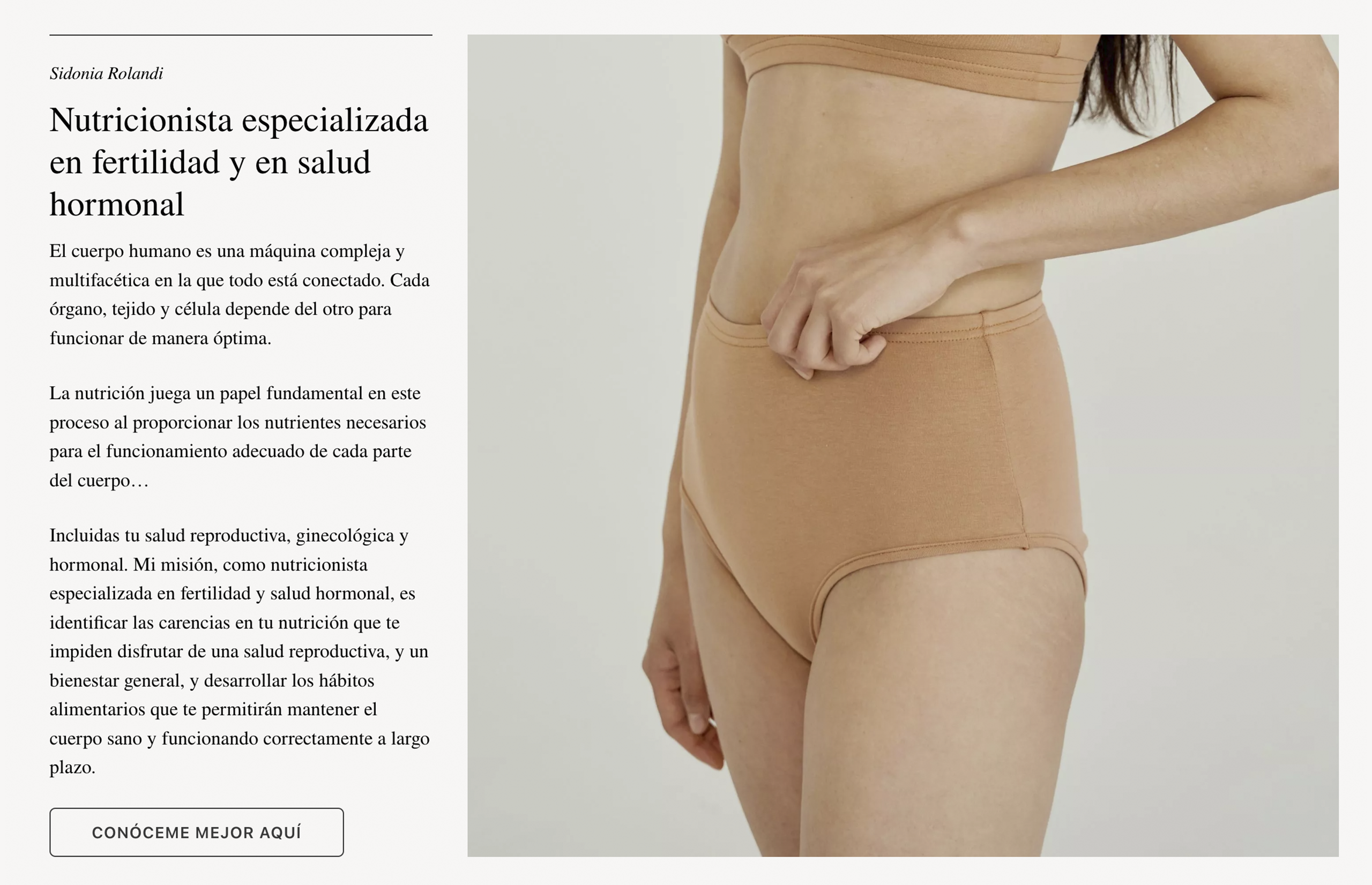 ▷ Ejemplo de página web para nutrición [A medida]