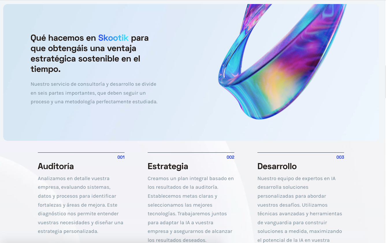 ▷ Ejemplo de página web para agencias IA [A medida]
