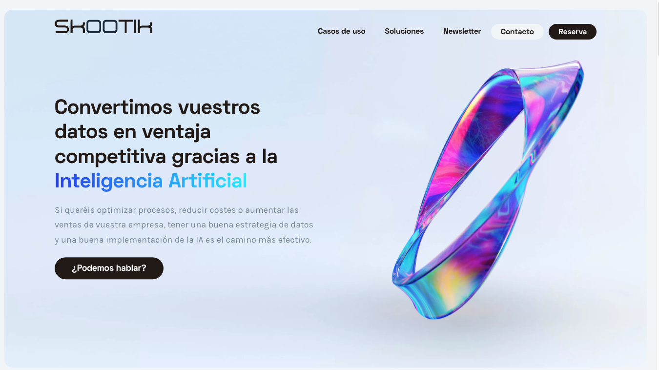 ▷ Ejemplo de página web para agencias IA [A medida]