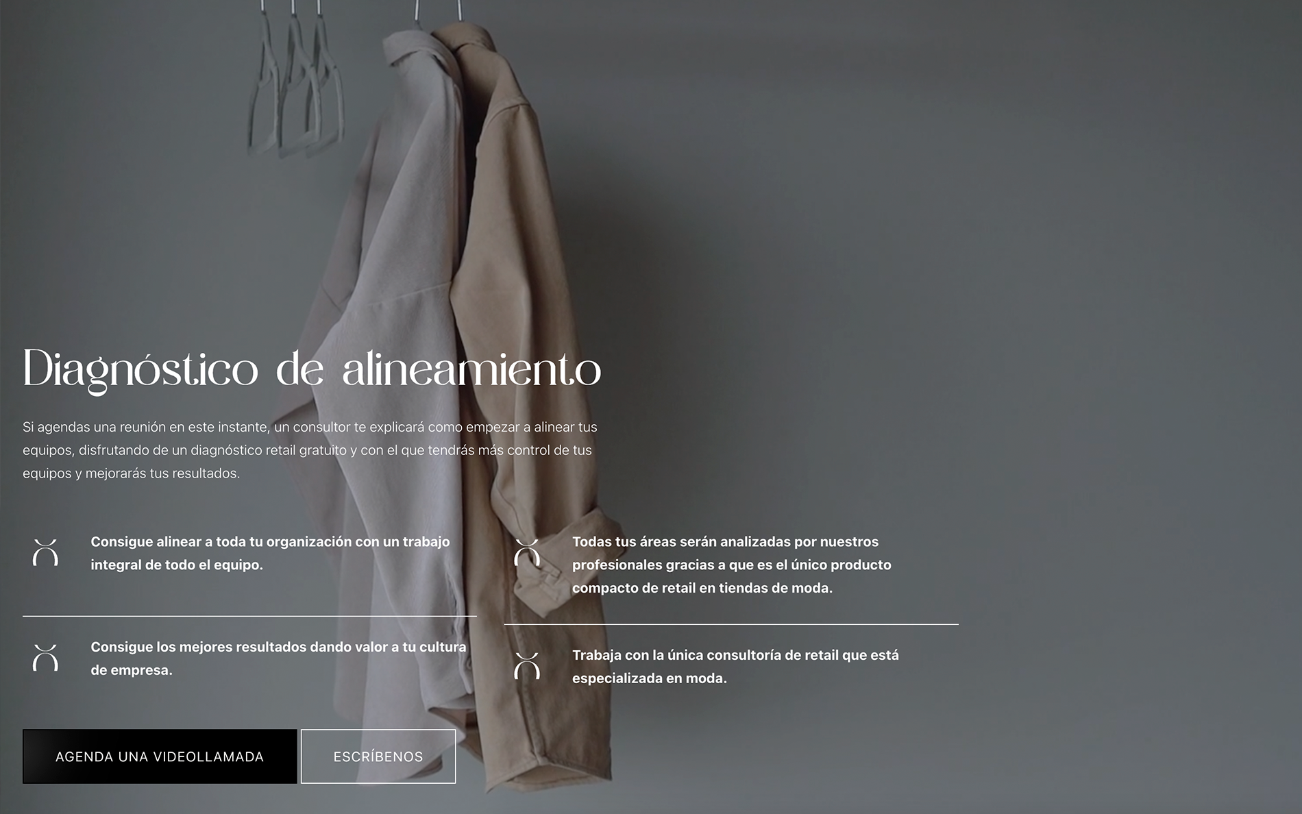 ▷ Ejemplo de página web para consultoría de moda [A medida]