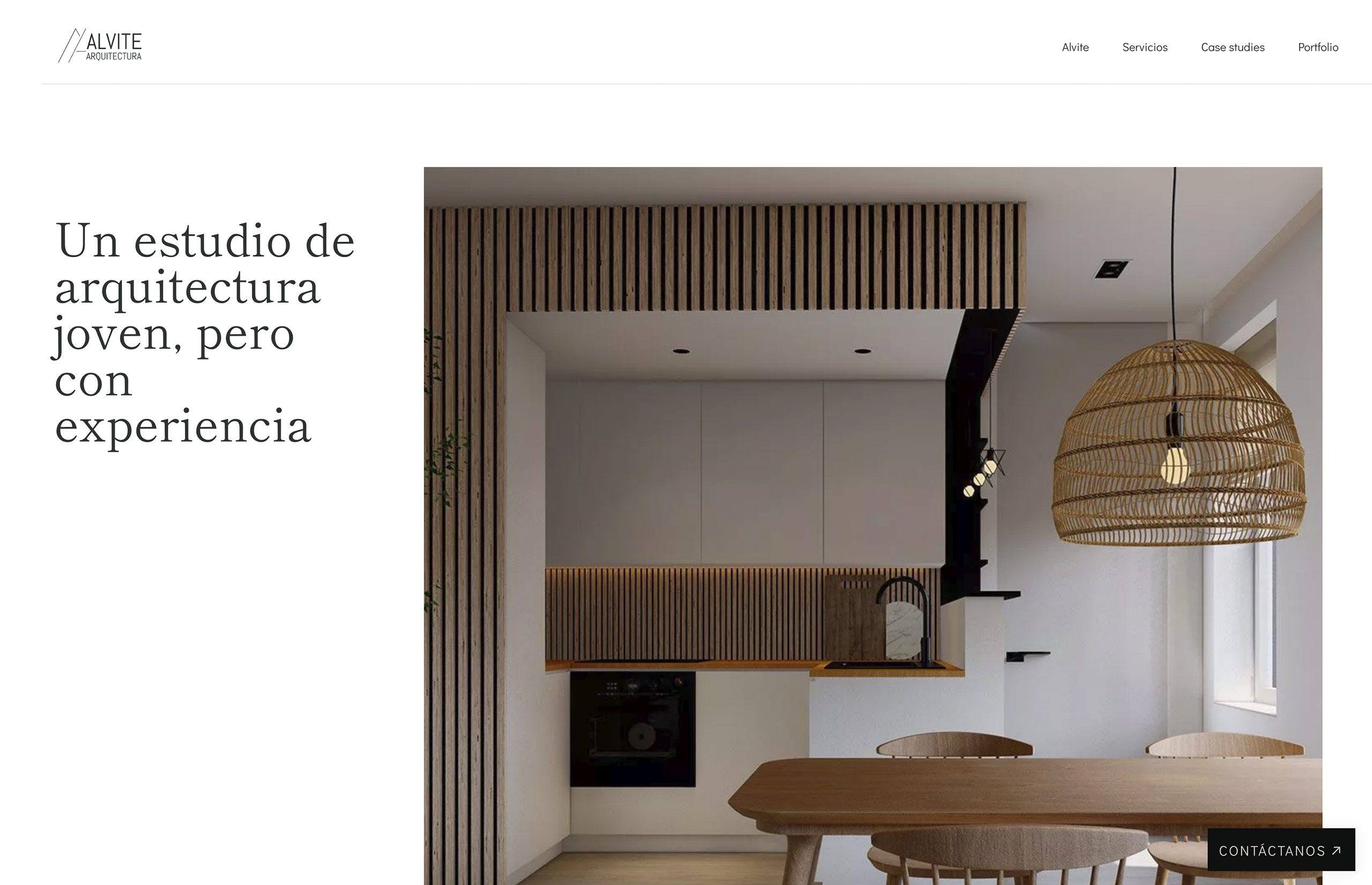 ▷ Ejemplo de página web para estudio de arquitectura [A medida]