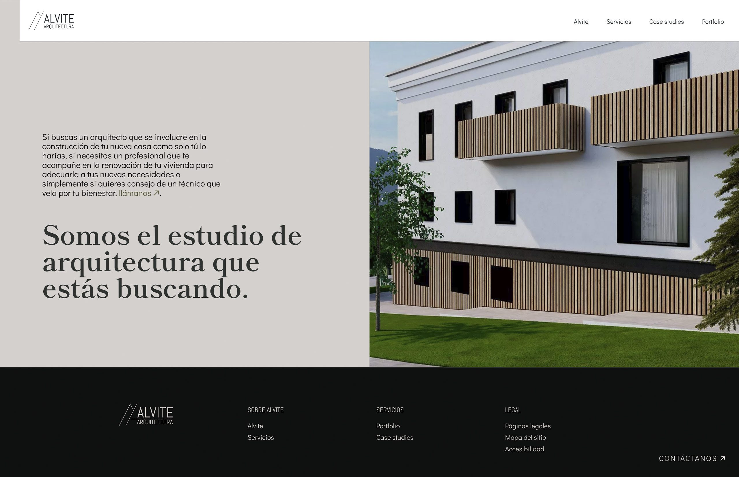 ▷ Ejemplo de página web para estudio de arquitectura [A medida]