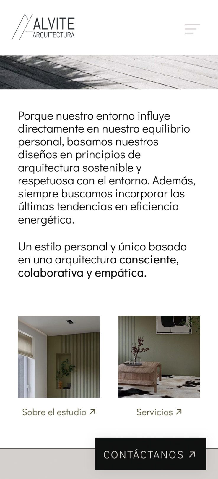 ▷ Ejemplo de página web para estudio de arquitectura [A medida]